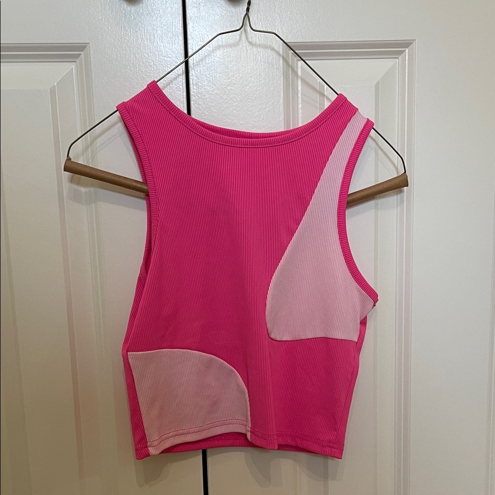 Pink and Light Pink Women's Top